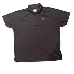 LACOSTE SPORT 4XL black shortsleeve polo drift shirt crocodile logo